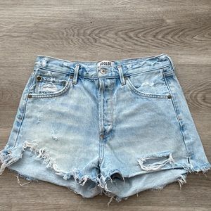 Agolde Distressed Denim Shorts